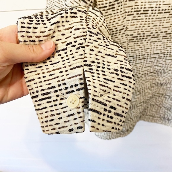 Lafayette 148 | Cream One Button Blazer Size 10 - Picture 5 of 10